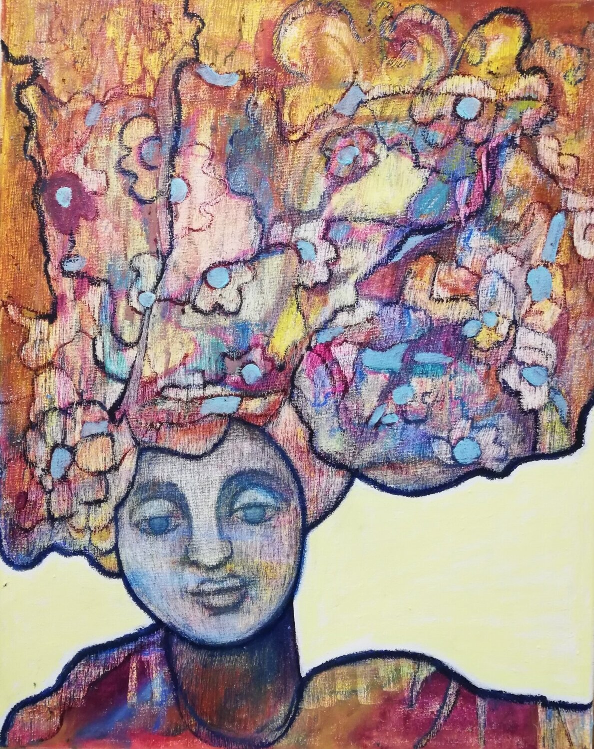Princesse Tam Tam Annie Vandemalle Original painting for sale