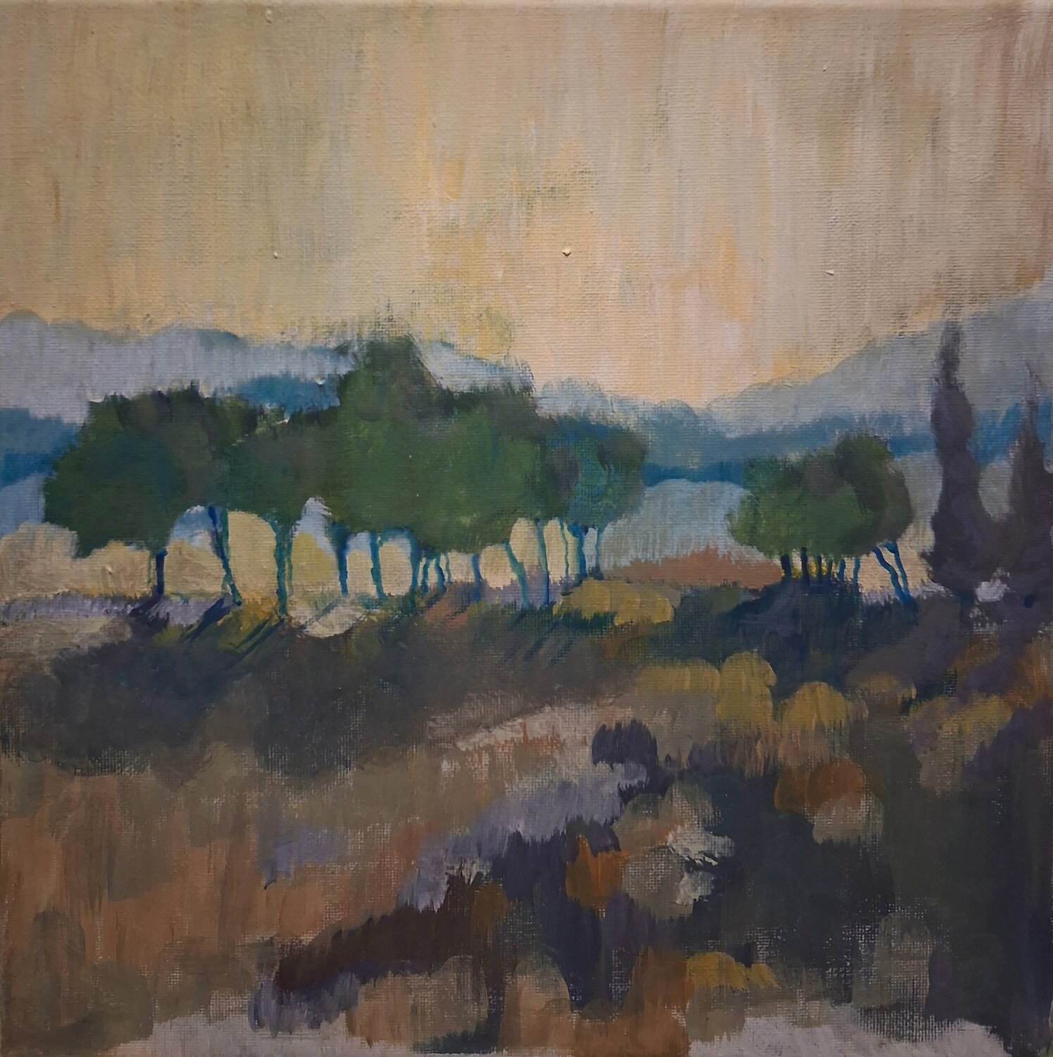 SOLEIL Annie Vandemalle Original painting for sale