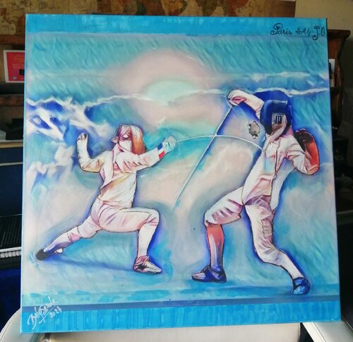 Jeux olympiques Paris 2024. by BEASANDE MISTRALI - OSSESIA Béatrice, Painting for Sale on Select