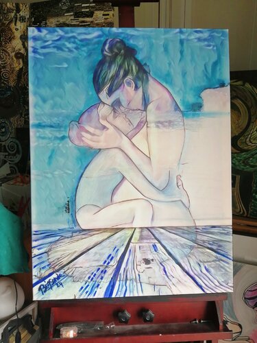Être mère. by BEASANDE MISTRALI - OSSESIA Béatrice, Painting for Sale on Select