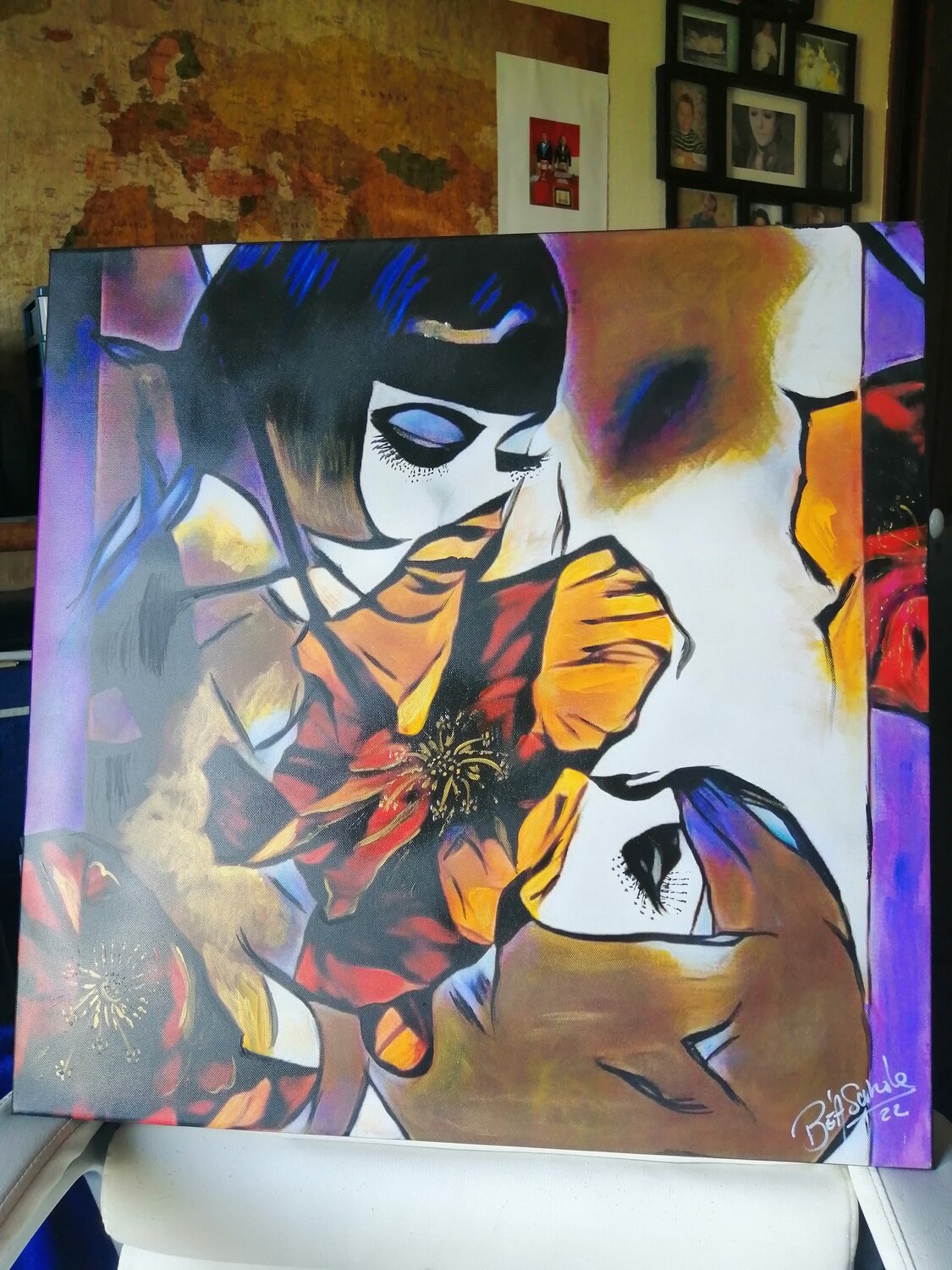 Lou-Lou BEASANDE MISTRALI - OSSESIA Béatrice Original painting for sale