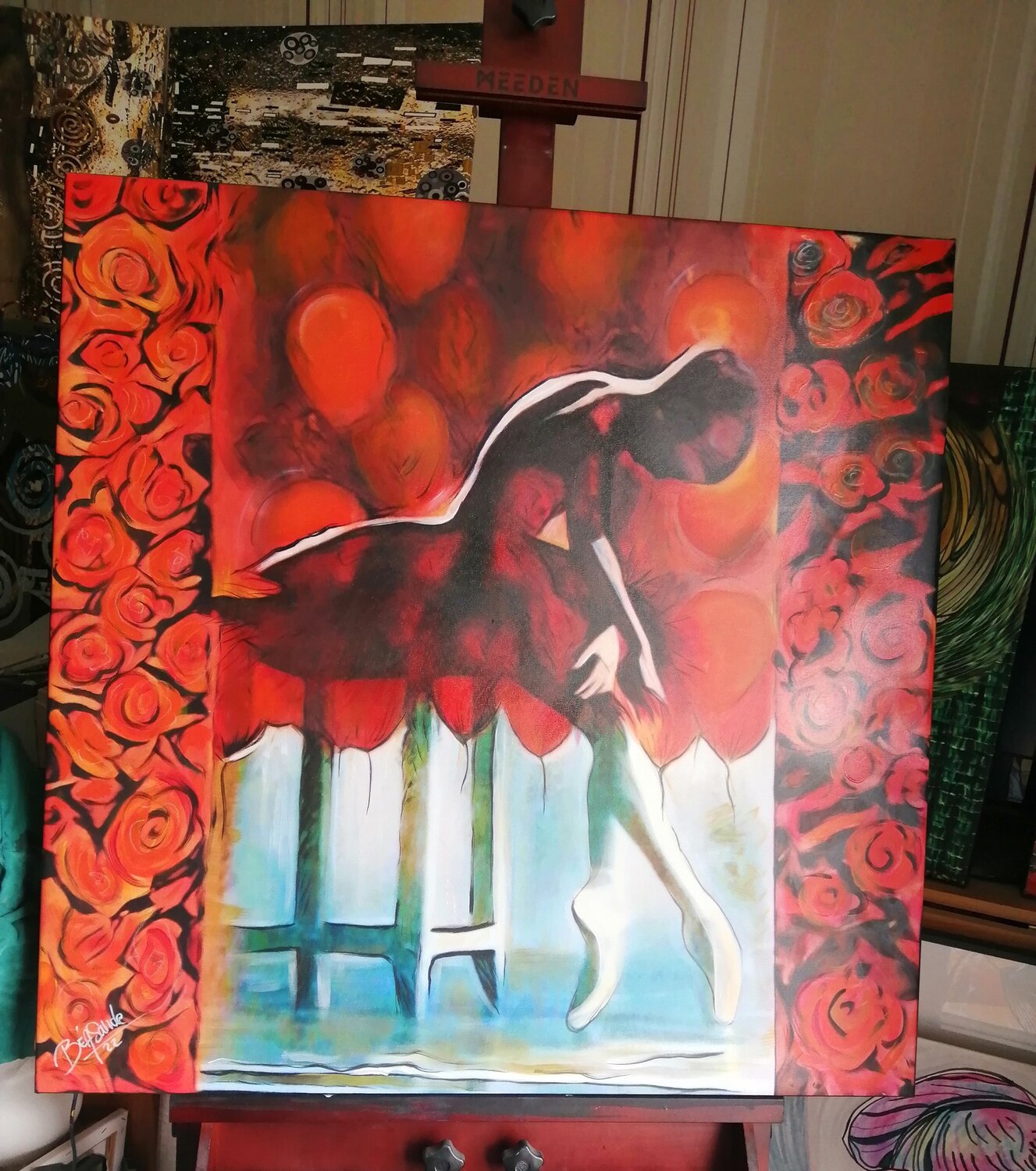 La danseuse étoile 🌟. BEASANDE MISTRALI - OSSESIA Béatrice Original painting for sale