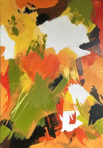 Herbstliche Explosion by Susanne Dowden, Painting for Sale on Select