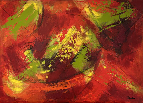Gebündelte Bewegung by Susanne Dowden, Painting for Sale on Select