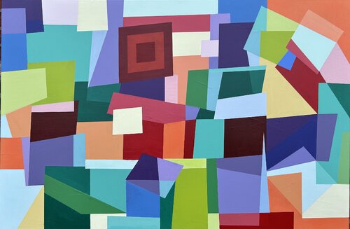 Farbarchitektur by Susanne Dowden, Painting for Sale on Select
