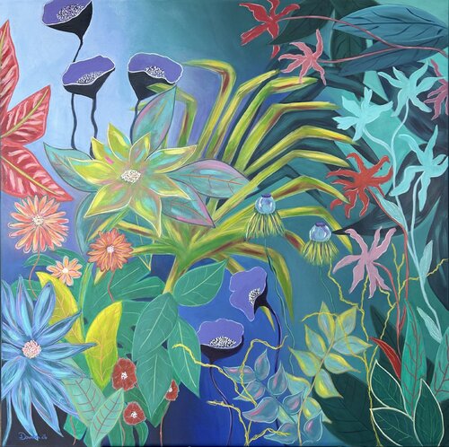 Im wachsenden Gefüge by Susanne Dowden, Painting for Sale on Select