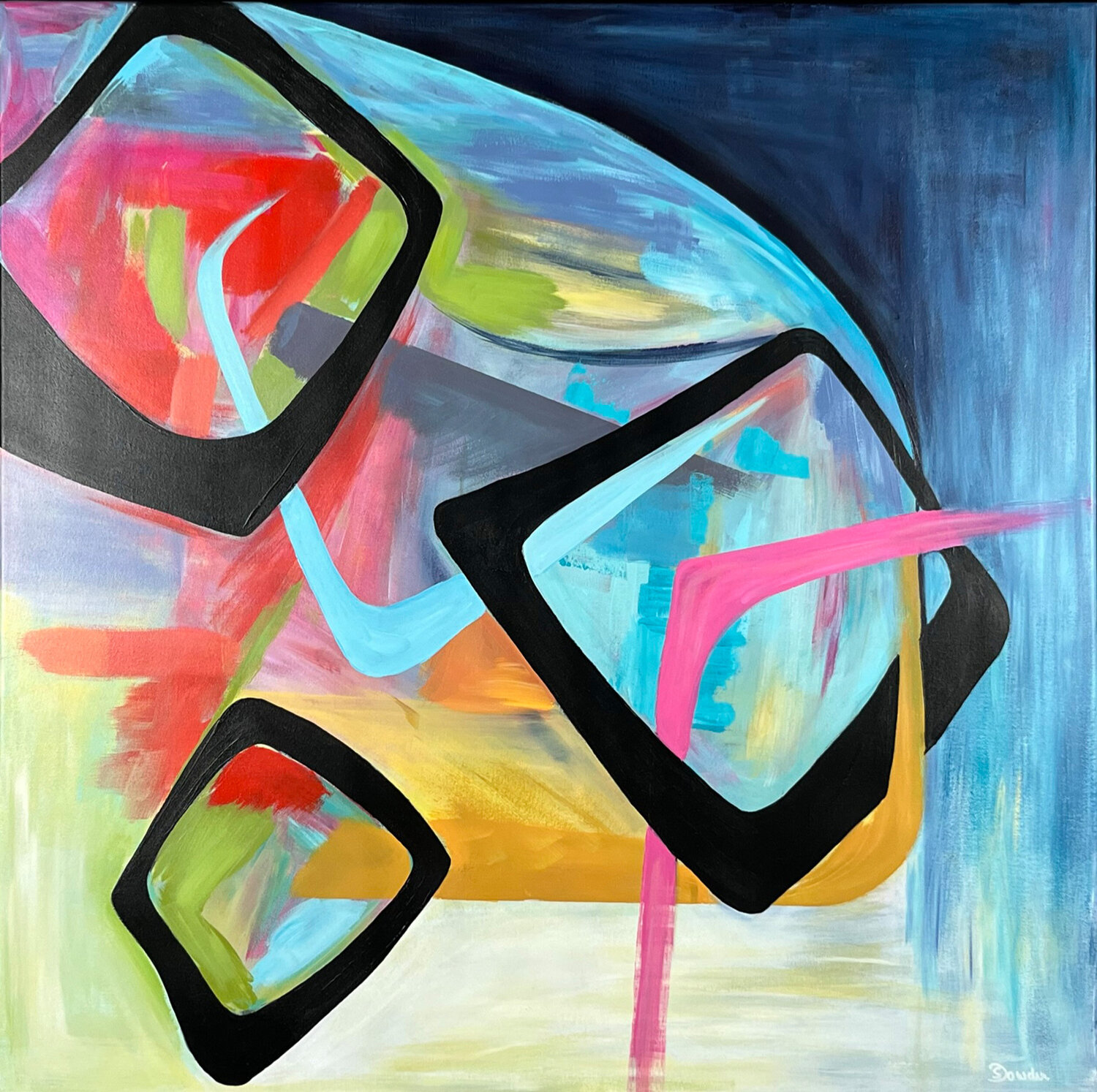 Fenster der Bewegung Susanne Dowden Original painting for sale