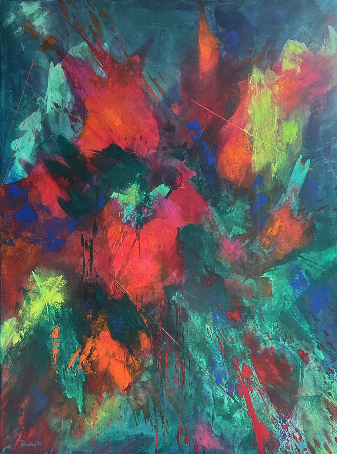 Leuchten im Verborgenen Susanne Dowden Original painting for sale