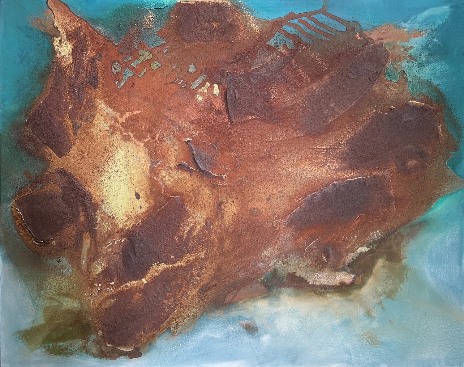 Spuren der Zeit Susanne Dowden Original painting for sale