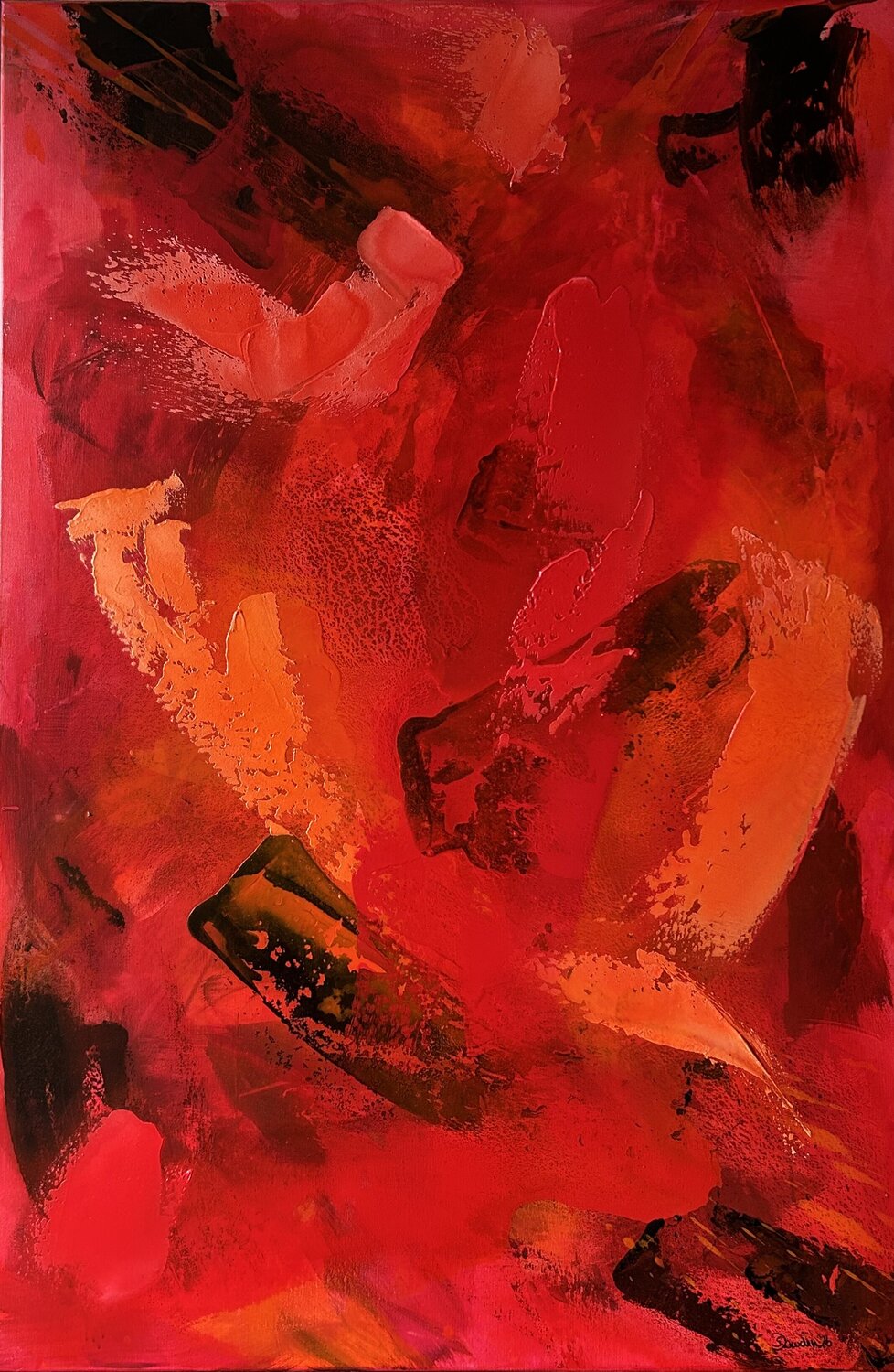 Kraft der Liebe Susanne Dowden Original painting for sale