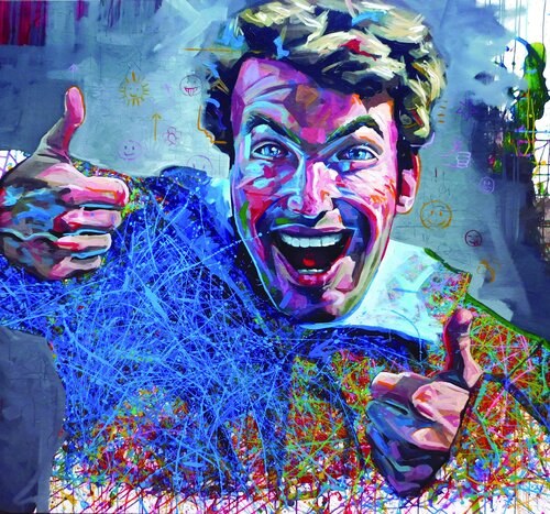 El boludo alegre by Juan Balaguer, Painting for Sale on Select