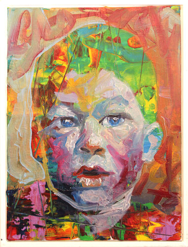 Retrato cromático by Juan Balaguer, Painting for Sale on Select