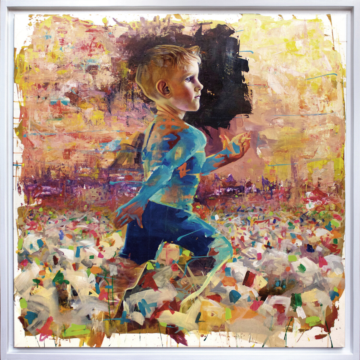 Juanito runner Juan Balaguer Original painting for sale