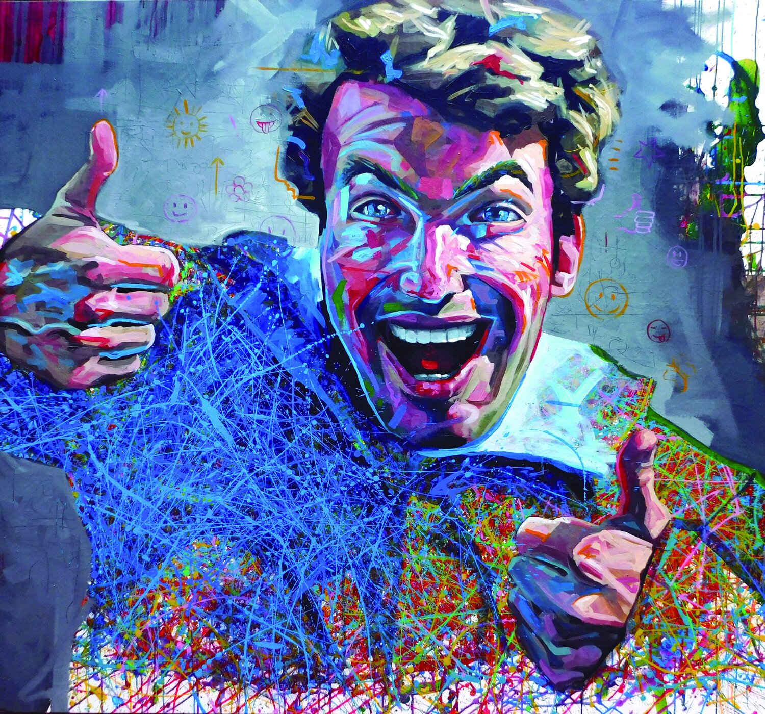 El boludo alegre Juan Balaguer Original painting for sale