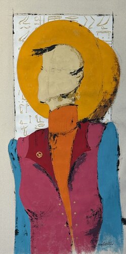 Golden Echo by Micky Goldstein, Painting for Sale on Select