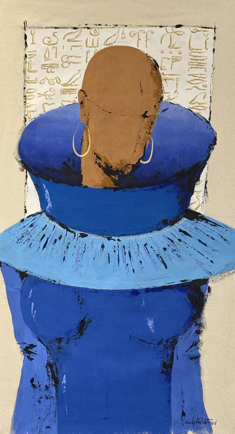 Blue Witness Micky Goldstein Original painting for sale