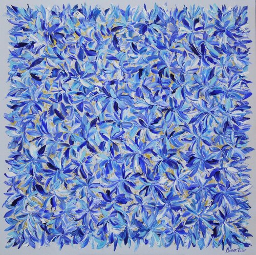 BLUE RESONANCE-RHAPSODY IN BLUE by Bahar Guliyeva, Painting for Sale on Select