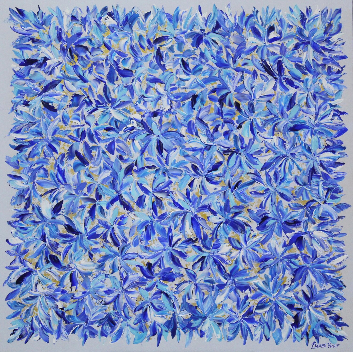 BLUE RESONANCE-RHAPSODY IN BLUE Bahar Guliyeva Original painting for sale