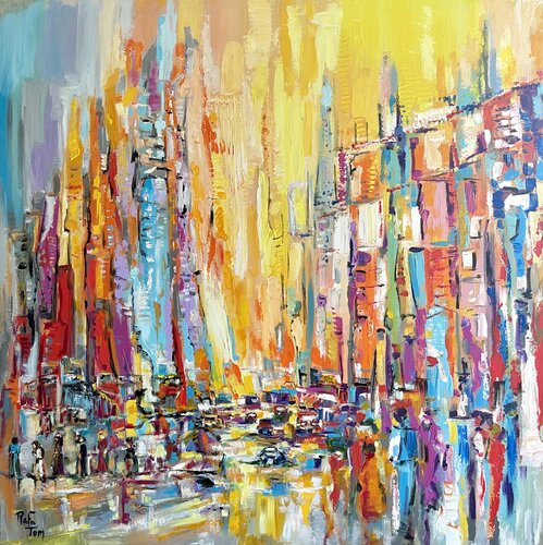 The City of my heart by Rafa Tom, Painting for Sale on Select