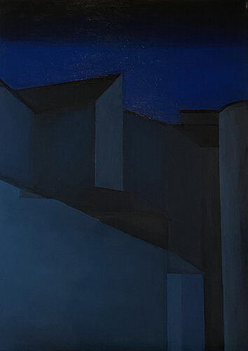 Feeling of the blue by Jomay Tam, Painting for Sale on Select