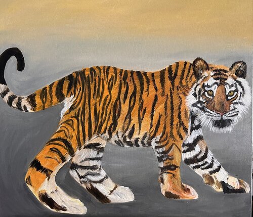 Tiger by Jomay Tam, Painting for Sale on Select