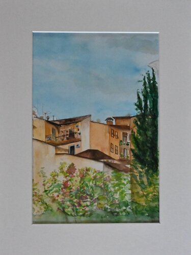 Terrace view by Jomay Tam, Painting for Sale on Select