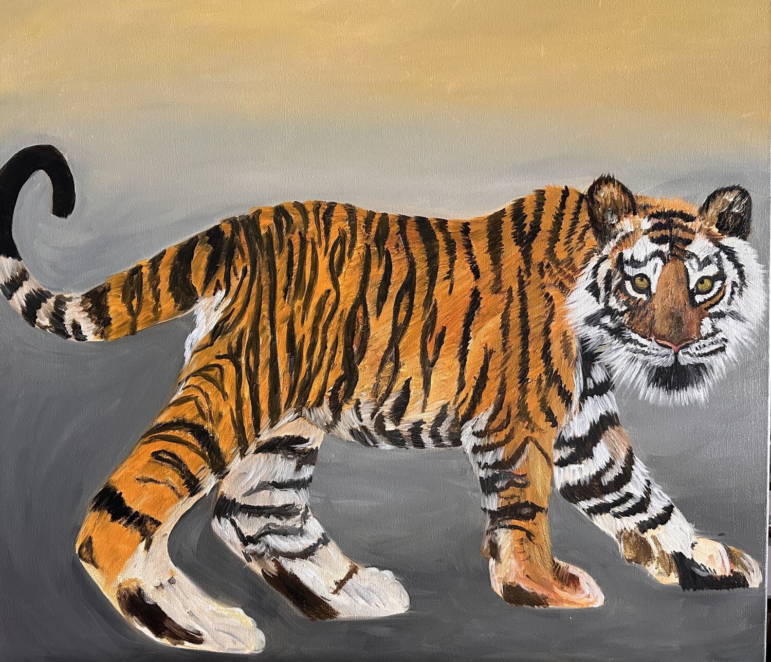 Tiger Jomay Tam Original painting for sale