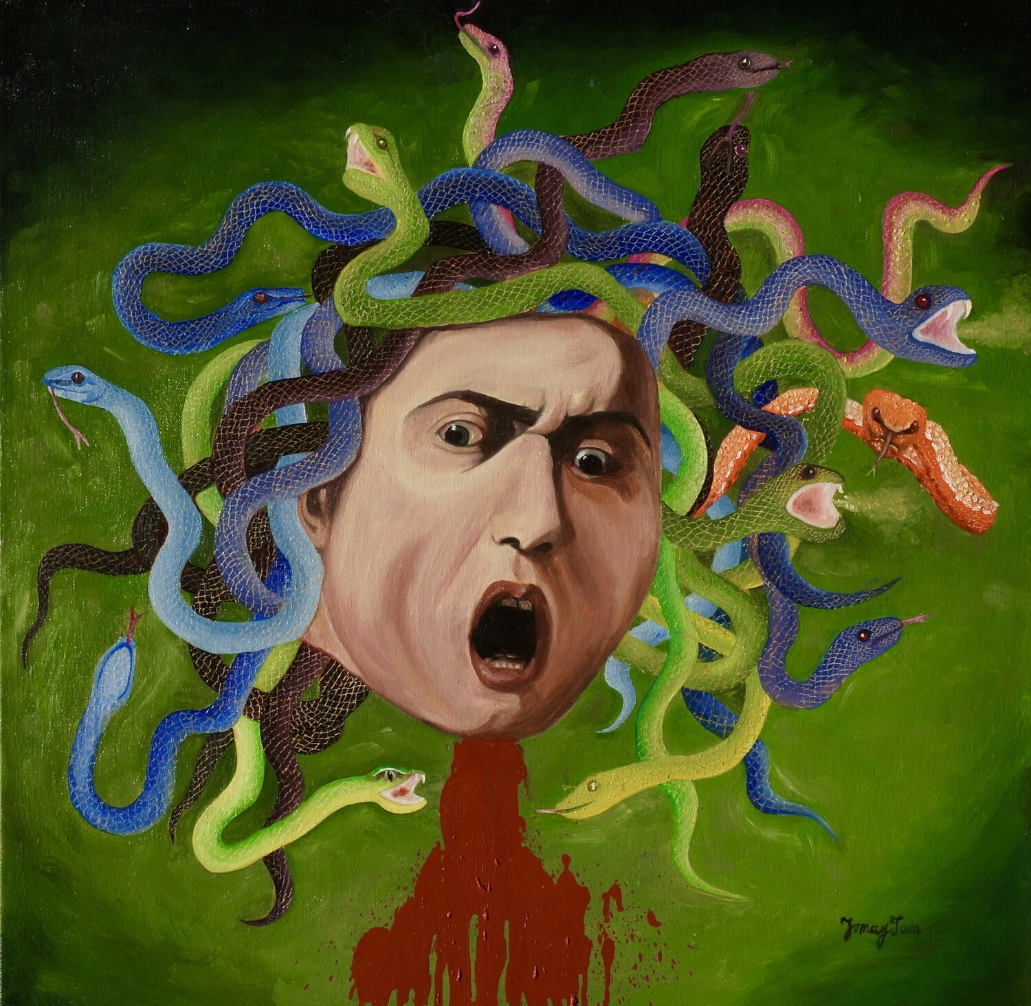 Medusa Jomay Tam Original painting for sale