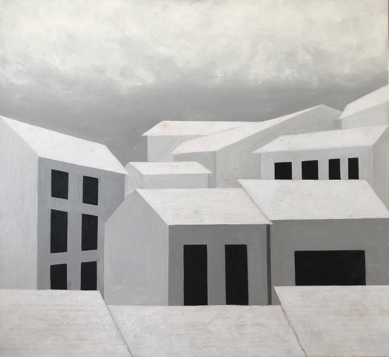 Snow in Florence Jomay Tam Original painting for sale