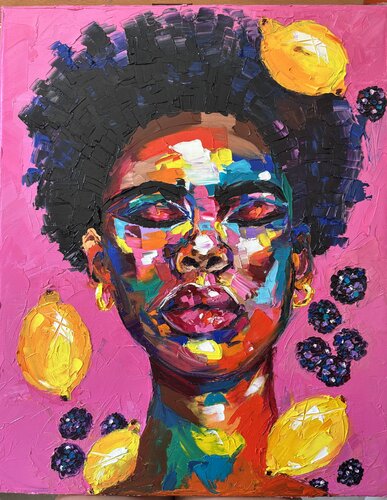 Lemon Raphsody by Elisabet Alba Rio, Painting for Sale on Select
