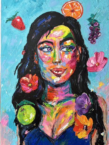 The blooming self by Elisabet Alba Rio, Painting for Sale on Select