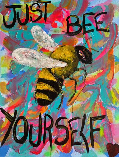 Just bee yourself by Elisabet Alba Rio, Painting for Sale on Select