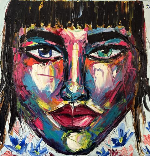 Me and the devil by Elisabet Alba Rio, Painting for Sale on Select