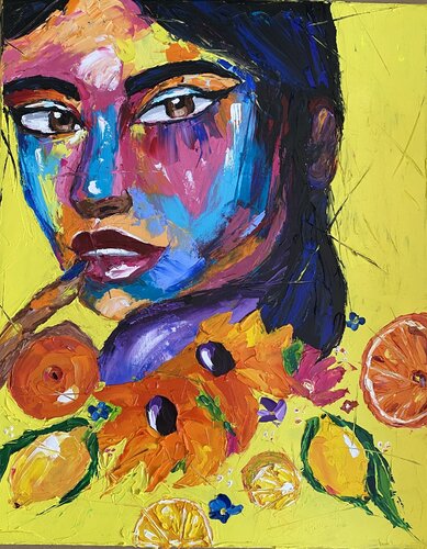 Citrus dreams by Elisabet Alba Rio, Painting for Sale on Select