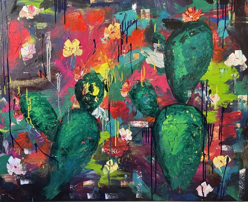 Garden of Thorned Secrets by Elisabet Alba Rio, Painting for Sale on Select