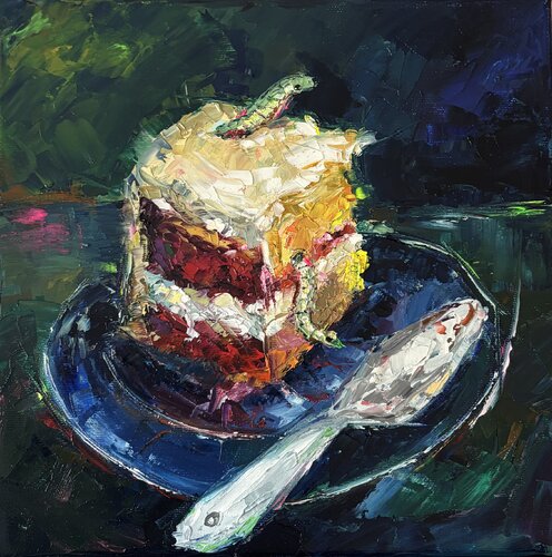 Indulgence Without Measure by Elisabet Alba Rio, Painting for Sale on Select