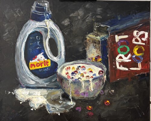 Domestic Addiction by Elisabet Alba Rio, Painting for Sale on Select