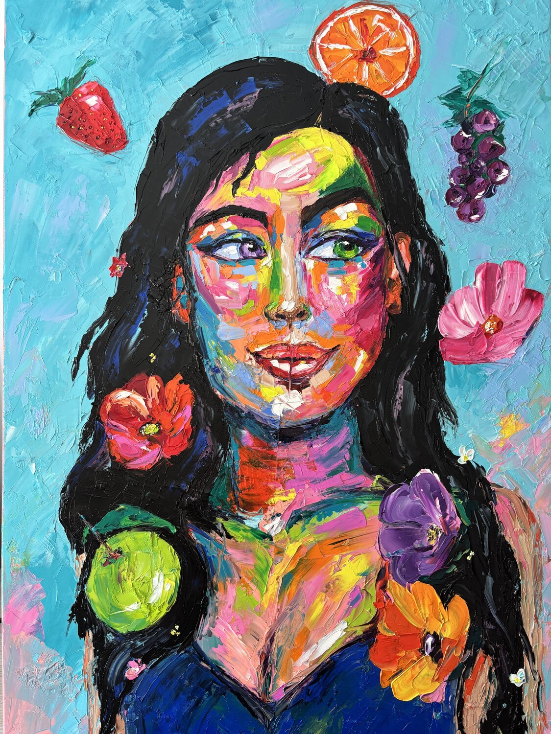 The blooming self Elisabet Alba Rio Original painting for sale