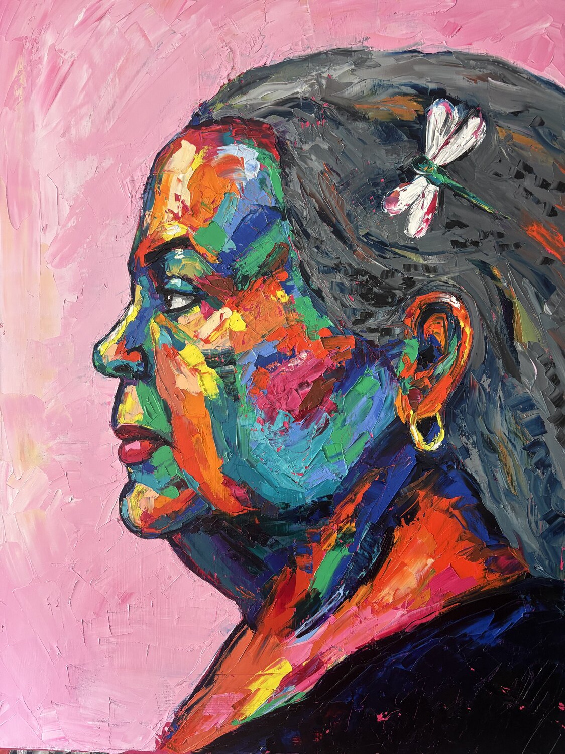 La Sra. Carmen Elisabet Alba Rio Original painting for sale
