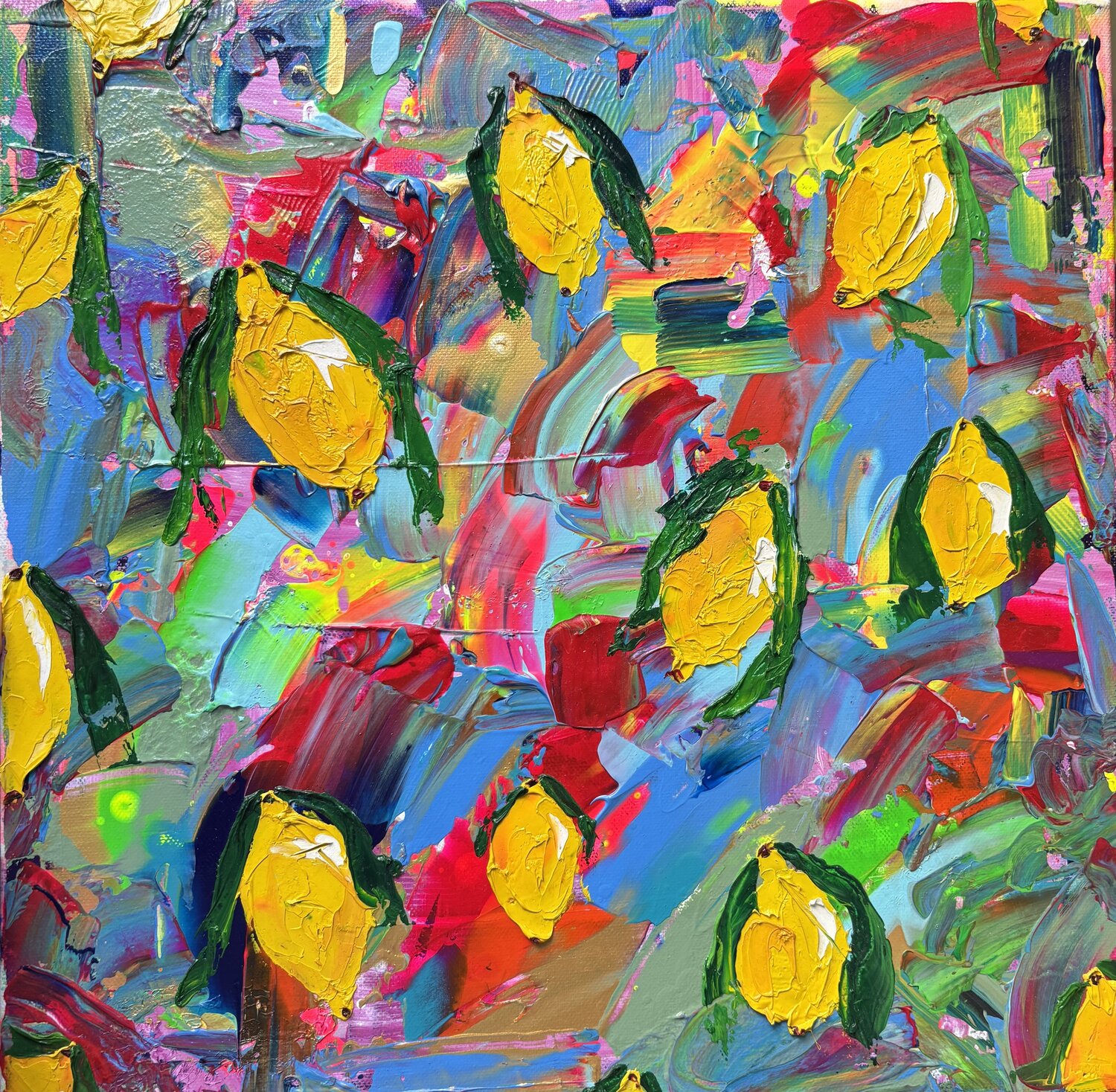 Lemon rythm Elisabet Alba Rio Original painting for sale
