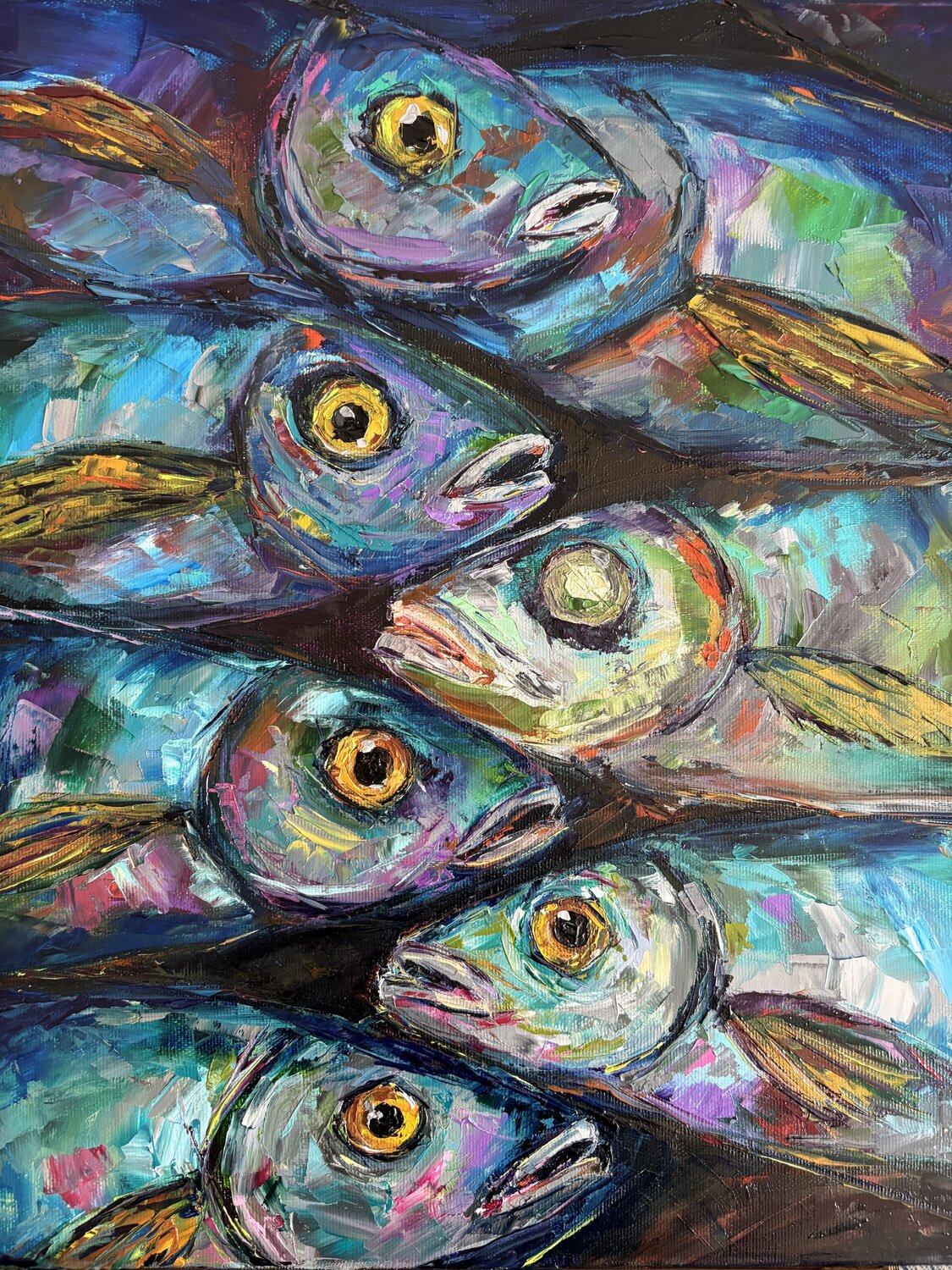Where we shouldn’t remain Elisabet Alba Rio Original painting for sale