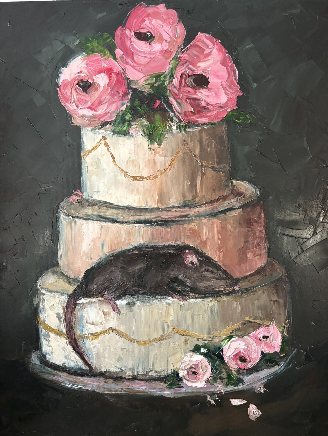 The intruder Elisabet Alba Rio Original painting for sale