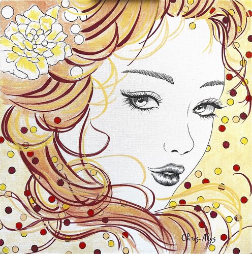 VIE-SAGE : EMI by Christine B - ex Chris-Alys, Painting for Sale on Select