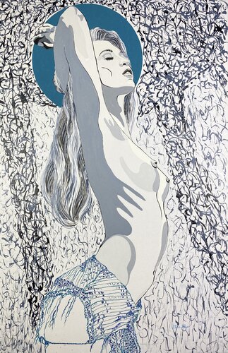 REVELATION 5 : FIL Ô MENE by Chris Alys, Painting for Sale on Select
