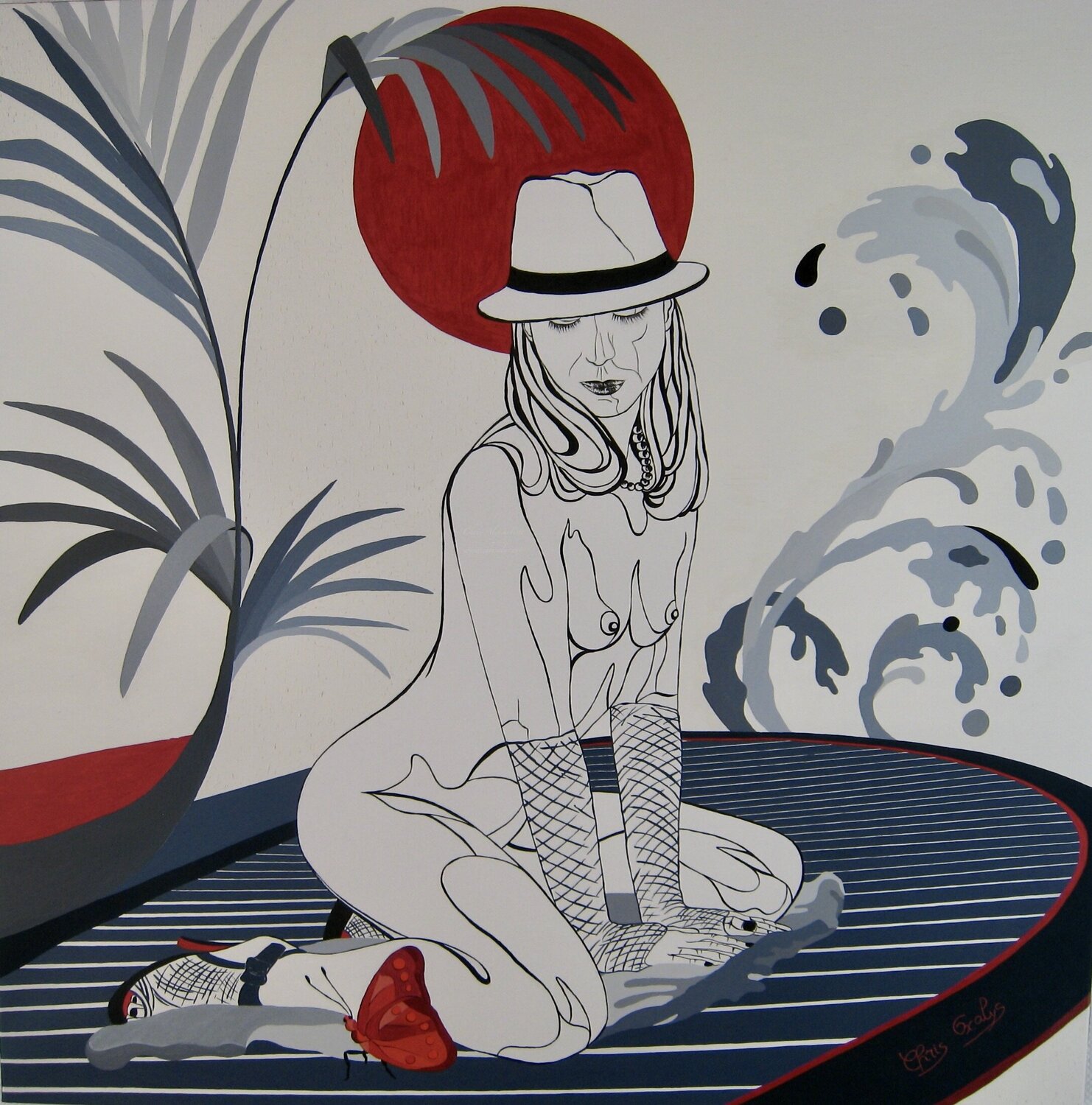 KAMAZONIA Chris Alys Original painting for sale