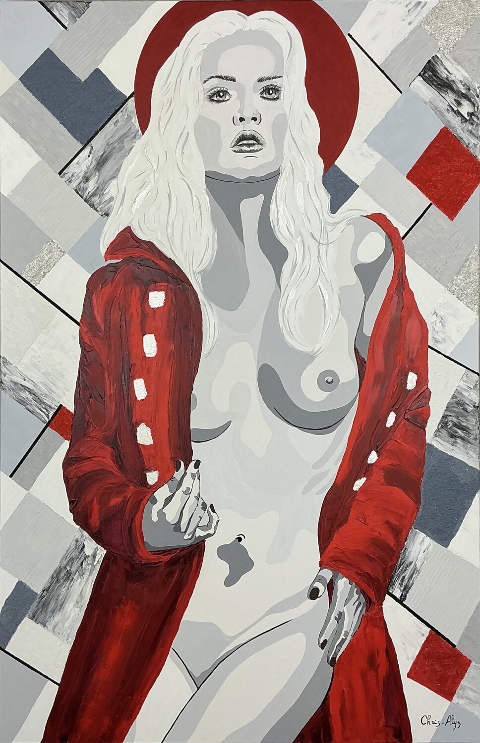 Révélation 16 : AMANTE D'ALIZARINE Krysterra - ex Chris-Alys Original painting for sale