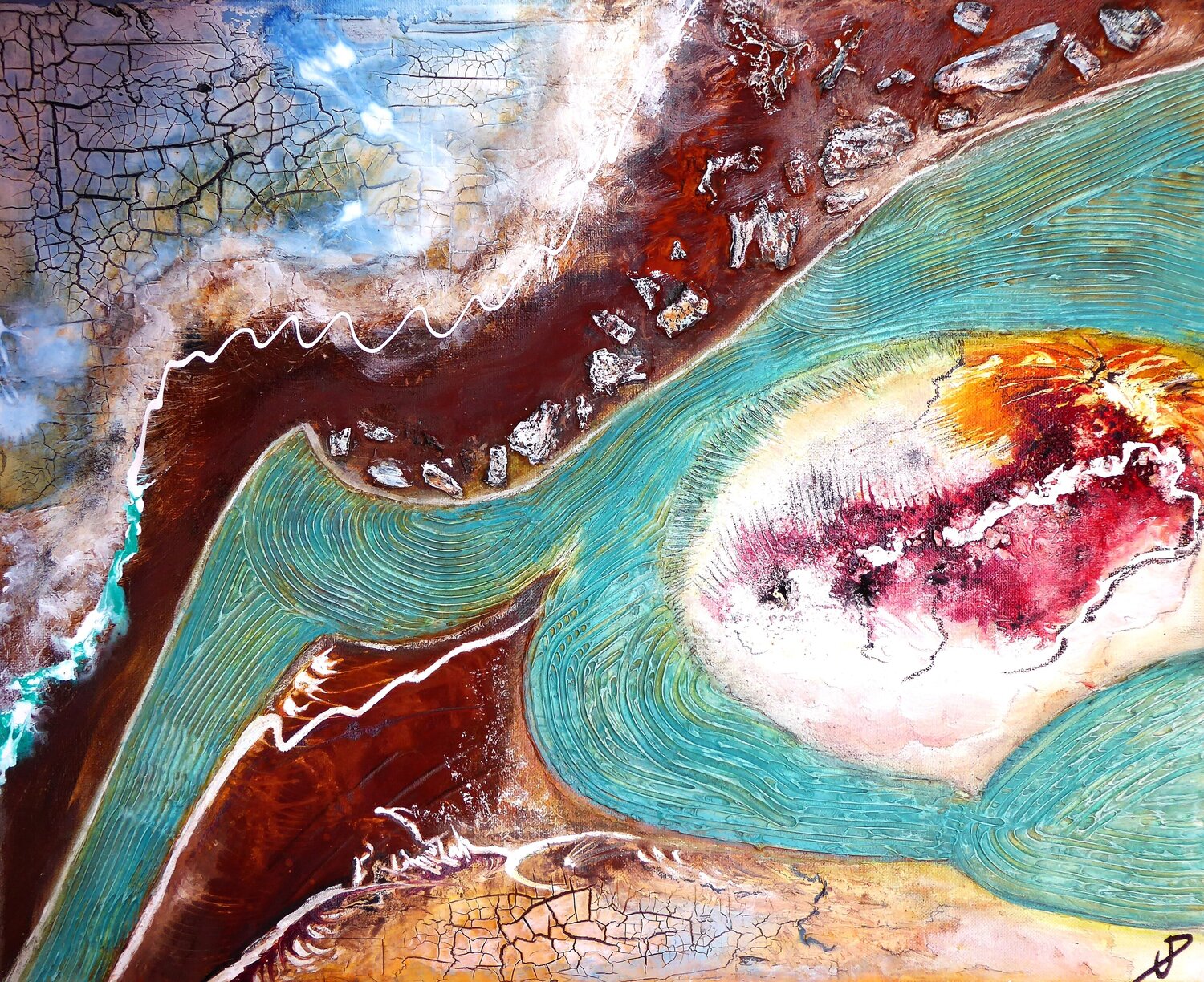 Rouille A4 Philippe Urbin Original painting for sale