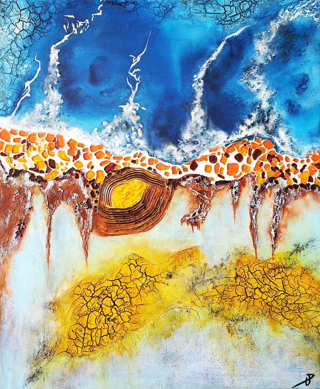 Le charme des profondeurs Philippe Urbin Original painting for sale