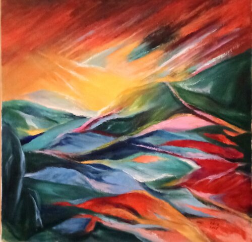 Orage arrive... by Olga Schrufer-Kozlova, Painting for Sale on Select