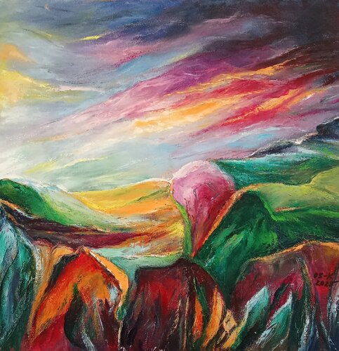 L'orage s'approche by Olga Schrufer-Kozlova, Painting for Sale on Select
